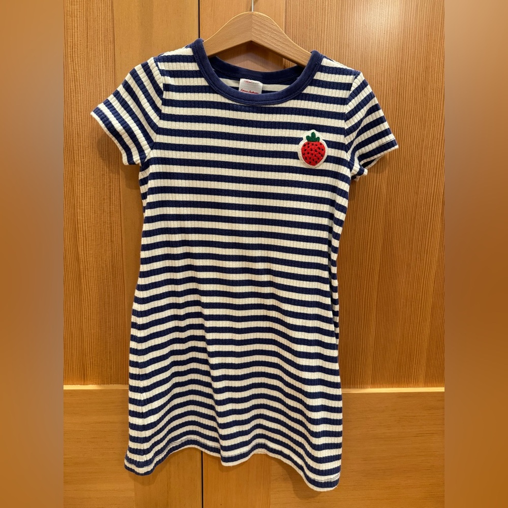 Hanna Andersson Navy and White Striped Tee